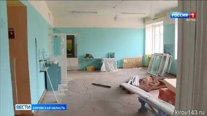 В Фаленках продолжается капитальный ремонт детского садика.