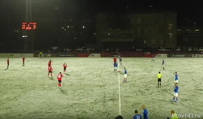 Dynamo were routed in the snow and cold.