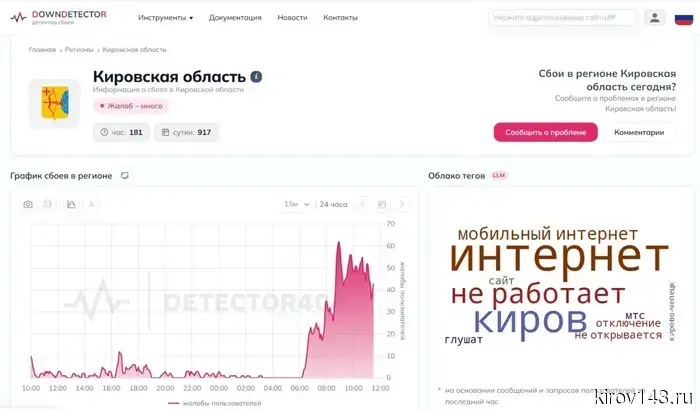 «Включите интернет!» В Кировской области вновь наблюдаются проблемы с мобильным интернет-соединением.