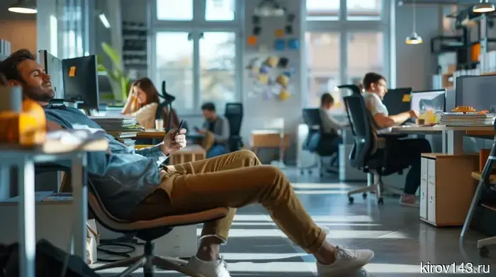 More than half of the residents of Kirov admitted that they do not get distracted from work tasks.