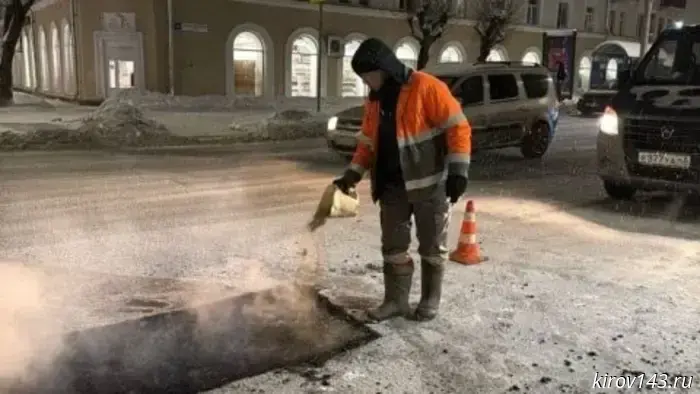 В Кирове устранили все аварийные ямы на дорогах