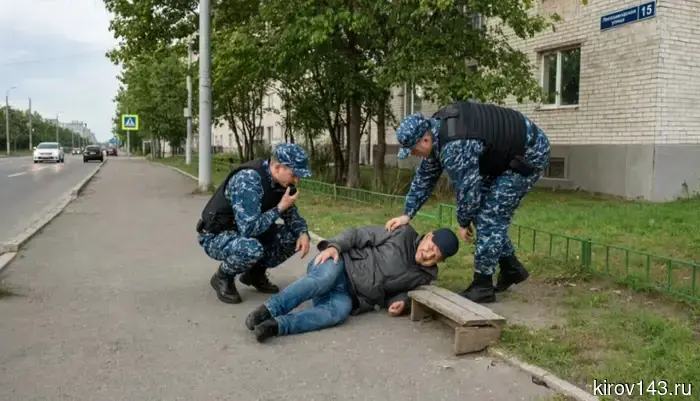 Rosgvardians found a "broken" Kirov resident on the street.