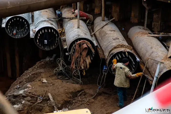 In Novovyatsk, they "pressed" the piles.