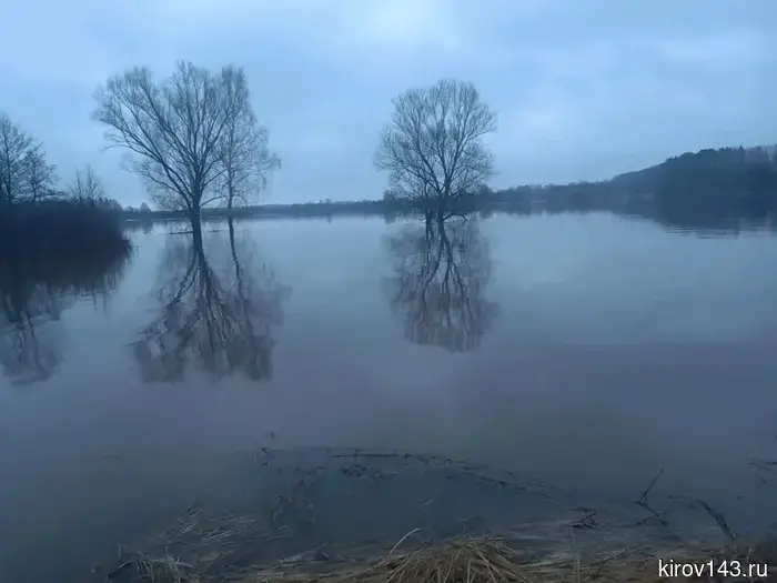 В селе Улеш Кикнурского округа затоплен низководный мост, а в Ваштранге под водой огороды