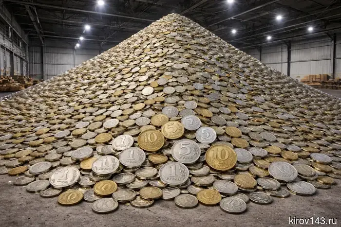 Residents of the Kirov region "emptied" their piggy banks of nearly half a ton of coins.