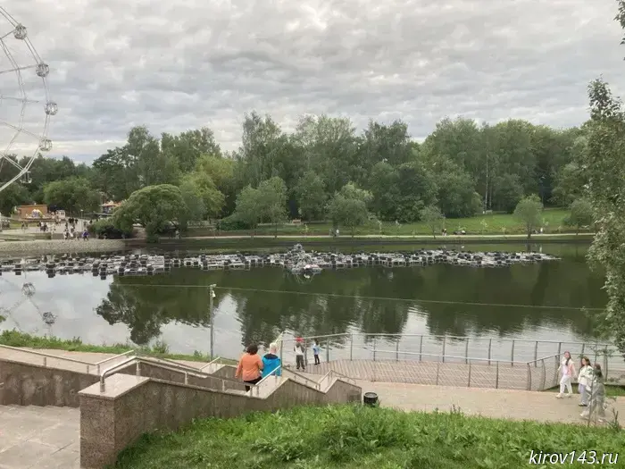 Trial runs of the fountain have begun in Kirov Park.
