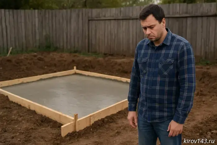 A Kirov resident lost 35,000 rubles because of concrete.