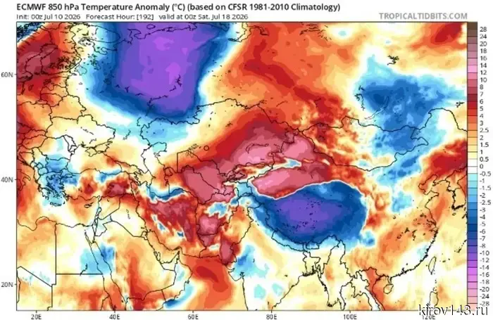 Kirov is expecting a drop in temperature.