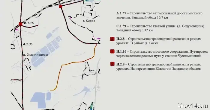 Симаков разъяснил детали западного обхода города Кирова.