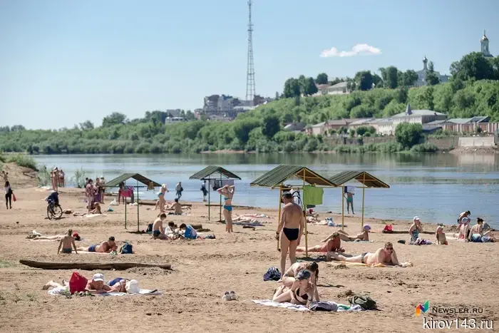 Kirov residents were advised not to swim in the Vyatka.