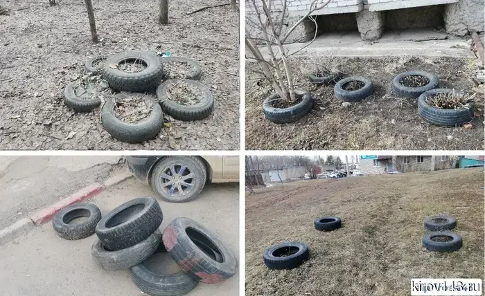 Illegal tire dumps found in Kirov