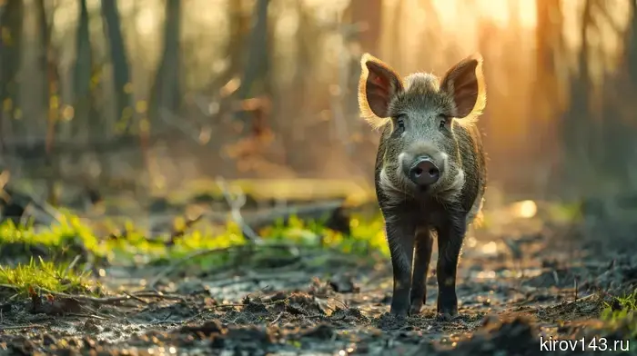 In the Kirov region, wild boars are facing a difficult season.