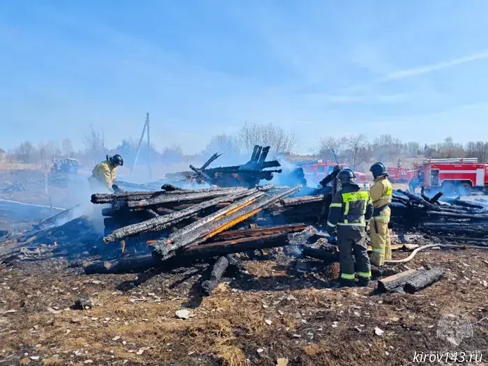 In the Kirov region, there were three fires and six accidents within 24 hours.