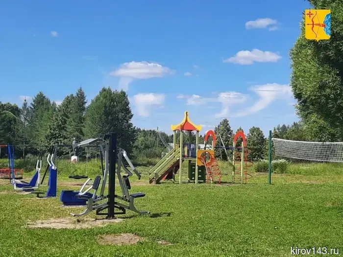 A new sports and play area has been built in Oktyabrsky.
