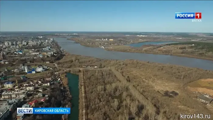 На главной водной артерии Кировской области продолжается подъём уровня воды