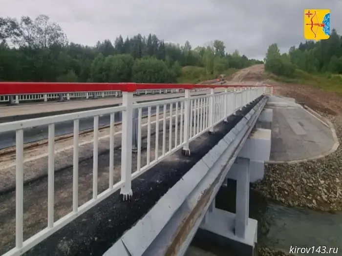 В Нолинском районе выполнен ремонт моста через реку Лудяна.