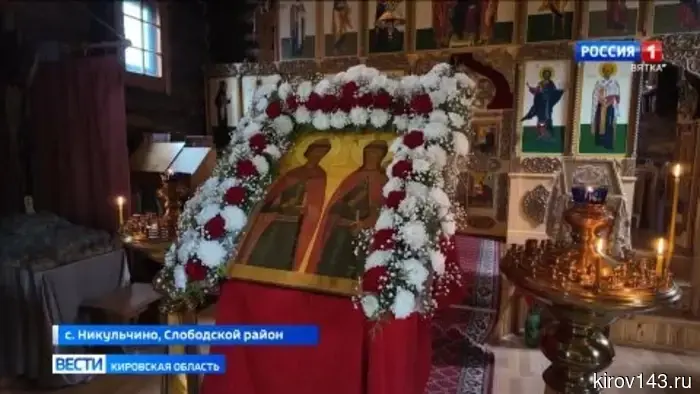 В селе Никульчино встретили крестный ход из Борисоглебска.