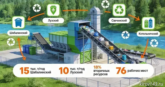 В Кировской области по концессии построят две мусоросортировочные станции.