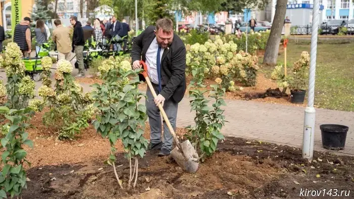 Симаков благоустроил сквер на улице Лепсе.