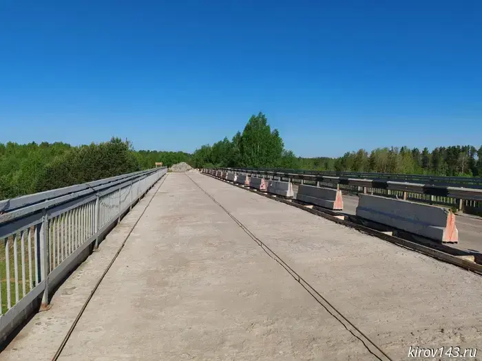 Ремонт моста через реку Кобра в Нагорске осуществляется в соответствии с графиком.