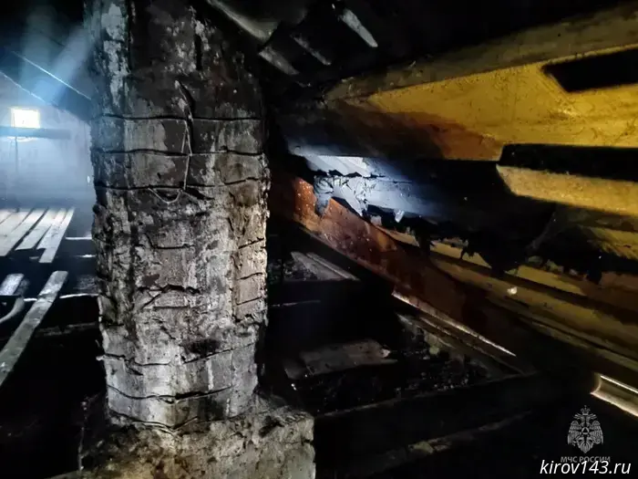 In Kirov Oblast, lightning struck a residential house.