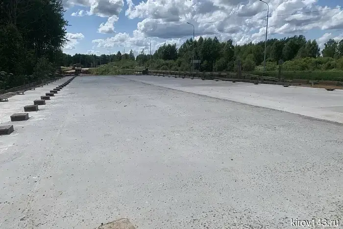 Продолжается реконструкция моста через реку Немда на дороге Кырчаны – Нема – Кильмезь