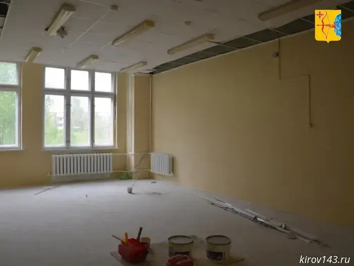 Repairs are underway at the Vyatka Automobile and Industrial College