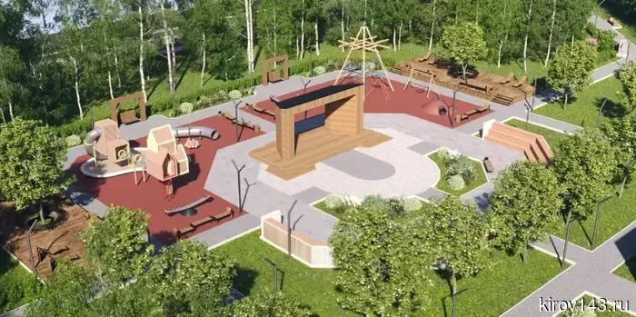 "The Salamander Path": Park improvement has begun in Omutninsk