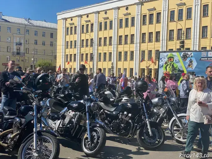 The motorcycle season was officially opened in Kirov