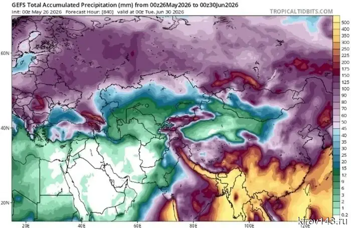 Kirov Region may be "flooded" in June.
