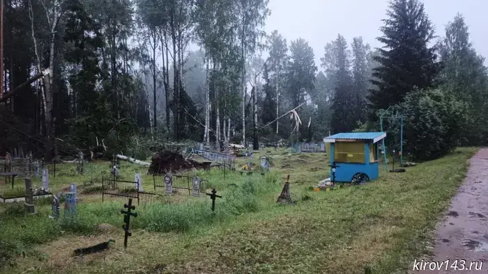 On June 1, the Arbazhsky district was hit by a hurricane