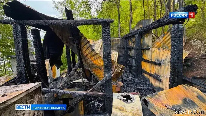 В Кирово-Чепецке случился пожар на станции для лодок.