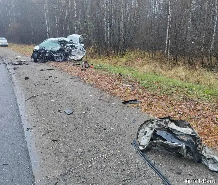 В результате аварии на трассе Киров — Советск — Яранск погибли двое людей.