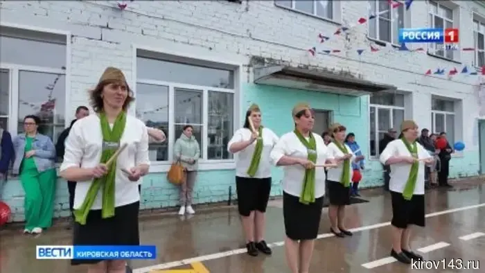 Воспитанники детского сада села Среднеивкино приняли участие в параде Победы