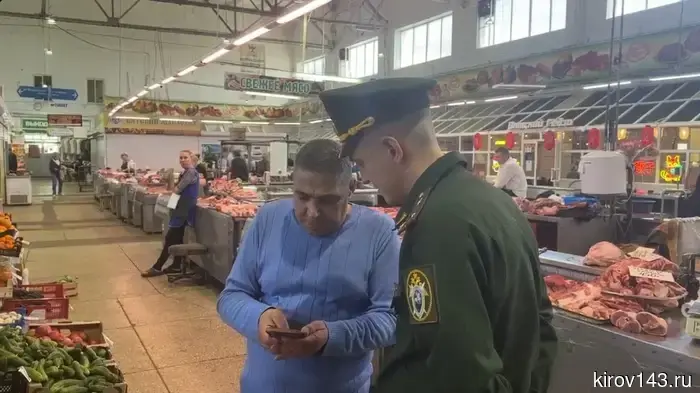 Migrants were checked at the Konevsky market.