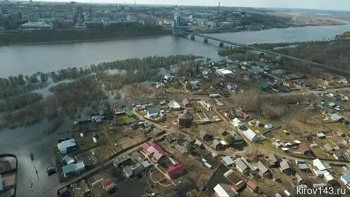 В Кировской области подтоплены 45 придомовых территорий