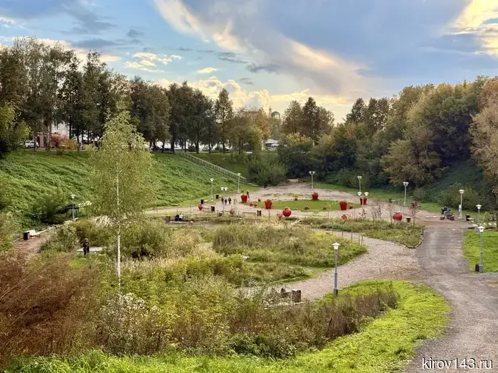 The slope of the ravine of Zasor in Kirov will become an open-air spectator amphitheater.