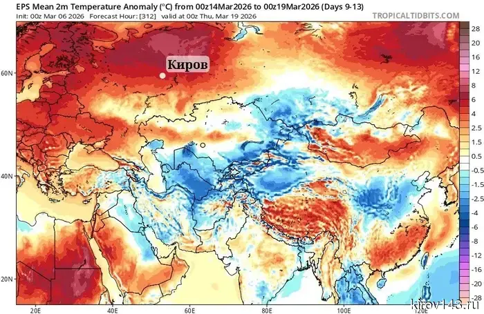 Kirov region is expecting a sharp warming after the frosts.