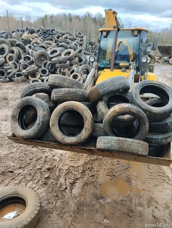 Kirov residents handed over 71 tons of old tires for recycling