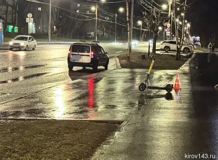 В Кирове женщина-пешеход пострадала из-за водителя электросамоката