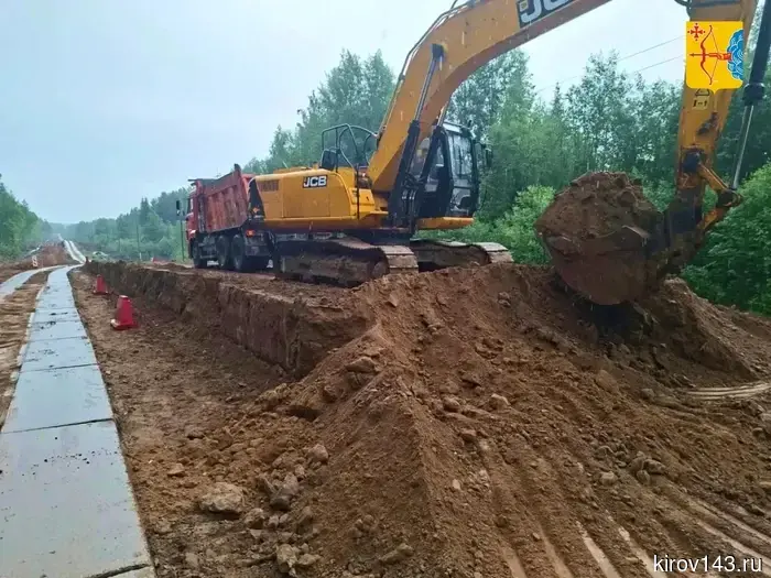 В Кировской области продолжается обновление дороги «Пинюг – Скрябино».