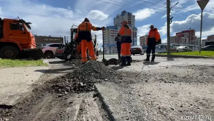 In Kirov, roads will be repaired at 15 locations.