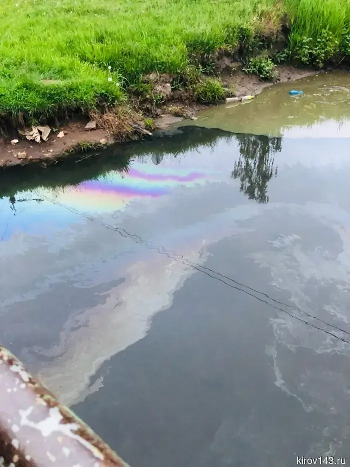 The Chumovitsa River has once again been covered with an oil slick: the second pollution incident this summer.