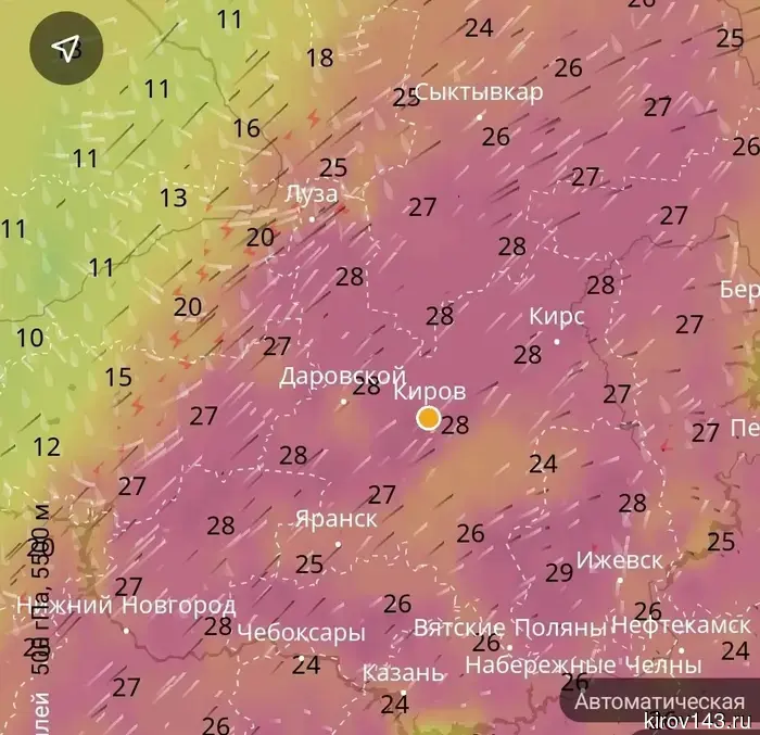 В Кирове температура может подняться до +30℃.
