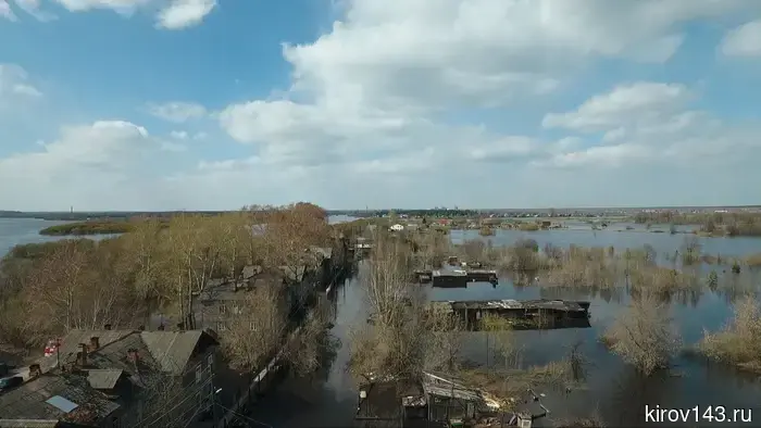 В Кировской области подтоплены 30 придомовых территорий