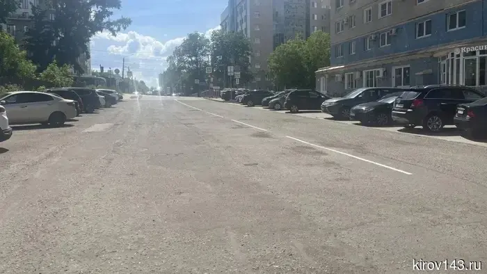 В Кирове проезжую часть улицы Горького продлили до Преображенской