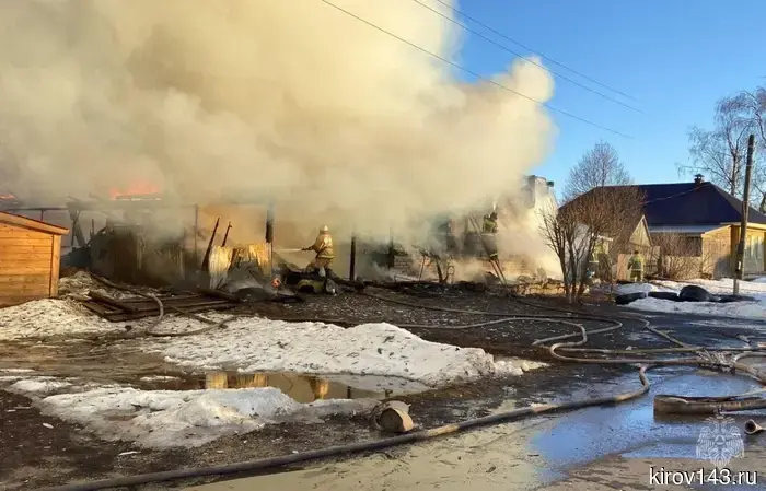 In Kotel'nich, a water heating boiler caught fire, and in Kirov, a car caught fire.