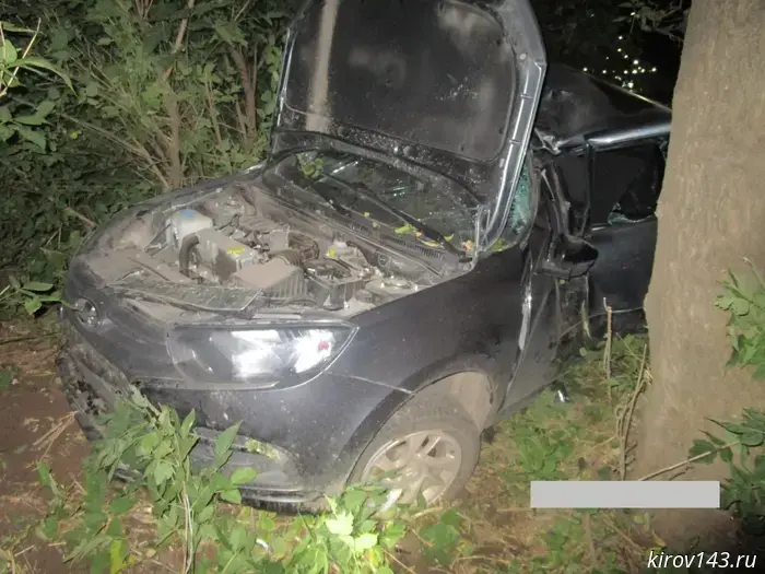 In the Slobodskoy District, a driver died after crashing into a tree.