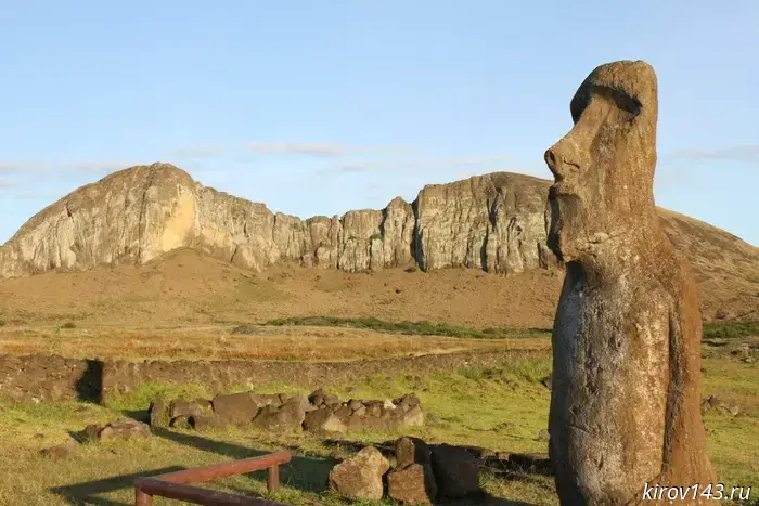 A previously unknown moai statue was discovered on Easter Island.