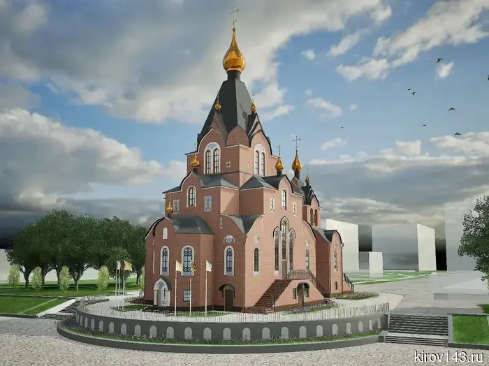 Владыка Марк и губернатор Соколов выбрали облицовочный кирпич для храма Феодоровской иконы Божией Матери